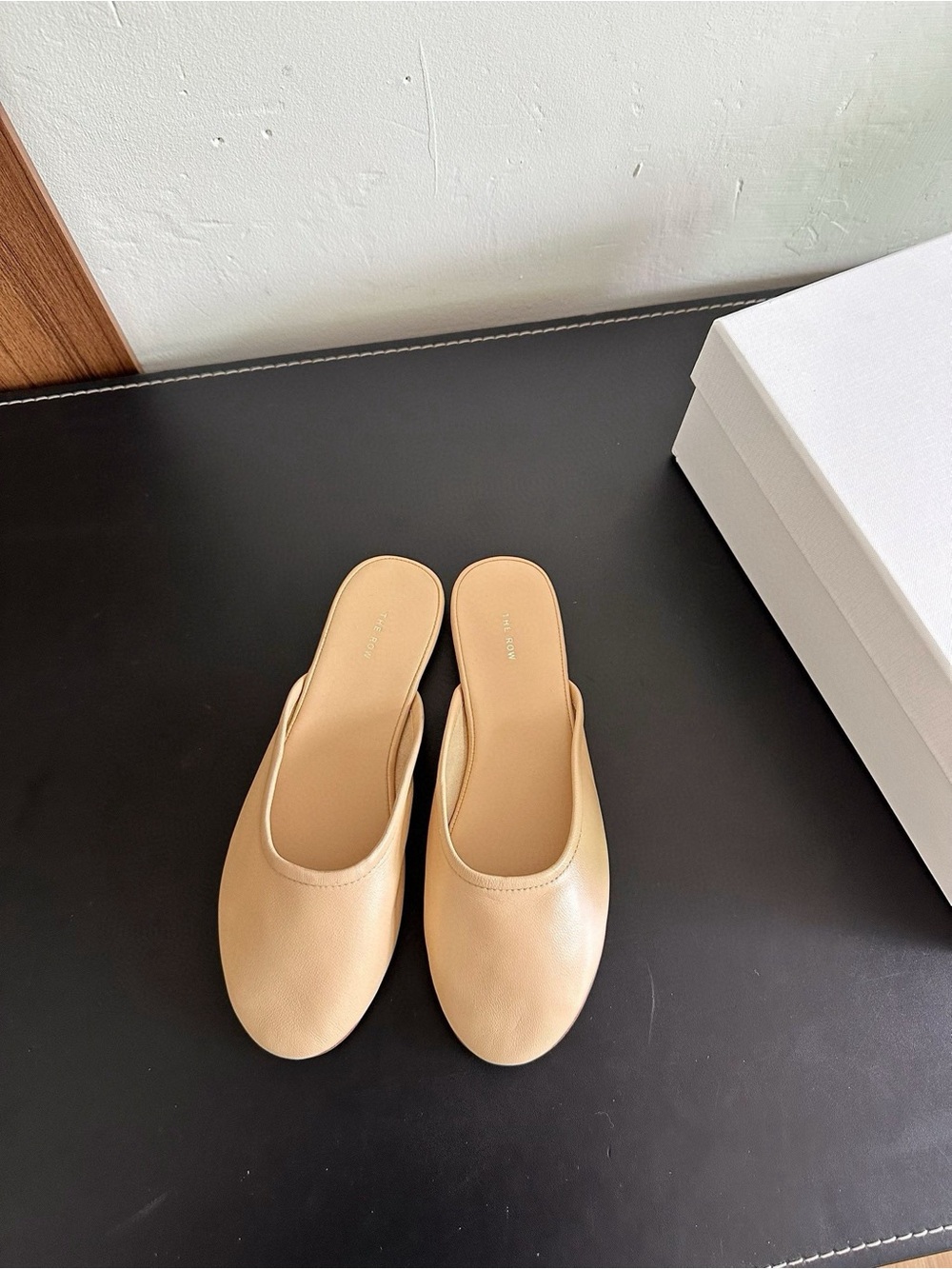 The Row Women’s Slip-On Mule in Beige - Casual Comfort